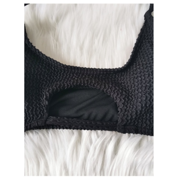 European Summer, NWOT Black Bikini Set, Cut-Out, High Waist, SMALL - Picture 4 of 8